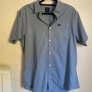 RVCA Men’s Large “Slim Fit” Blue Button Up